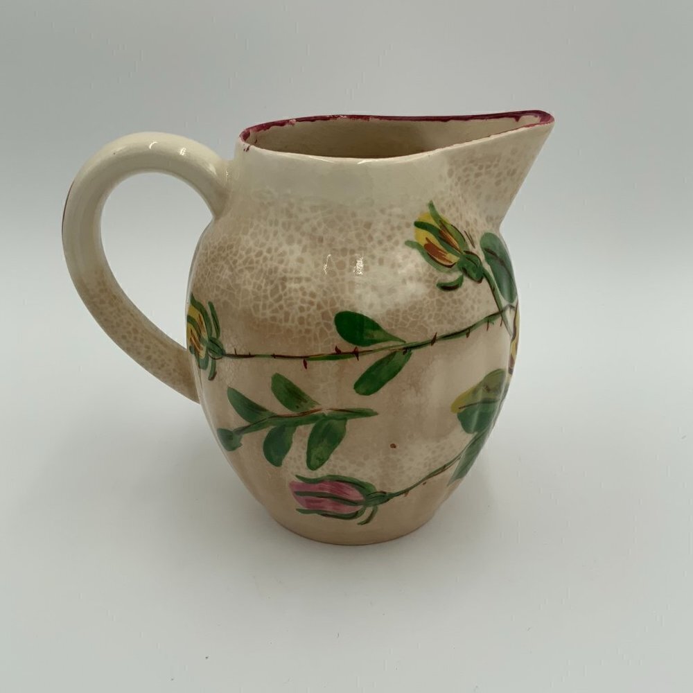 1940s Southern Potteries Blue Ridge China Hand-Painted Pitcher